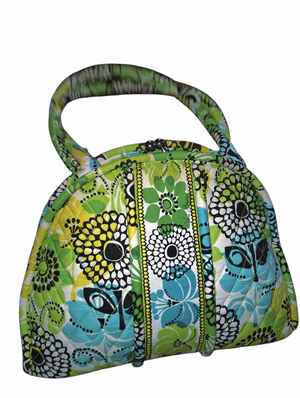 Vera Bradley Limes Up Kiss Lock Bag
